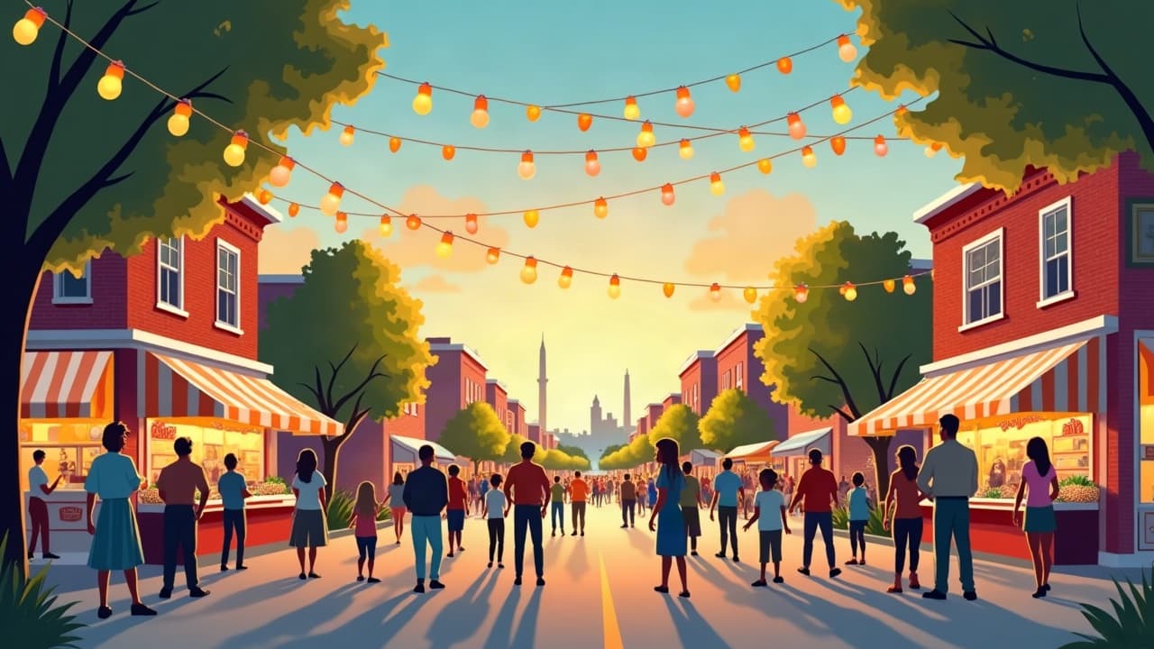 Editorial illustration: Family Weekend Guide: Fun Events in Murfreesboro, TN (Oct 23-25)